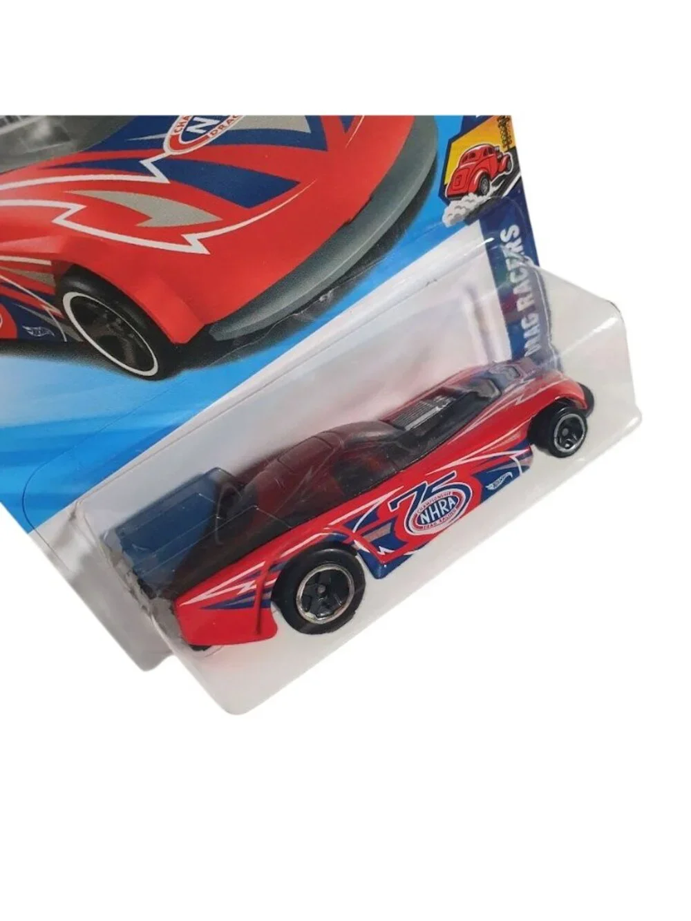 Hot Wheels NHRA 75th Anniversary Drag Racers Supercharged Diecast Car Red Gift